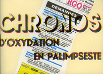 Chronos d’oxydation en palimpseste